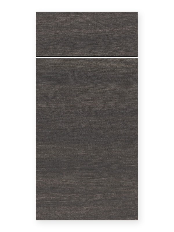 US Cabinet Depot altaeuro frameless Torino Dark Wood cabinet door swatch