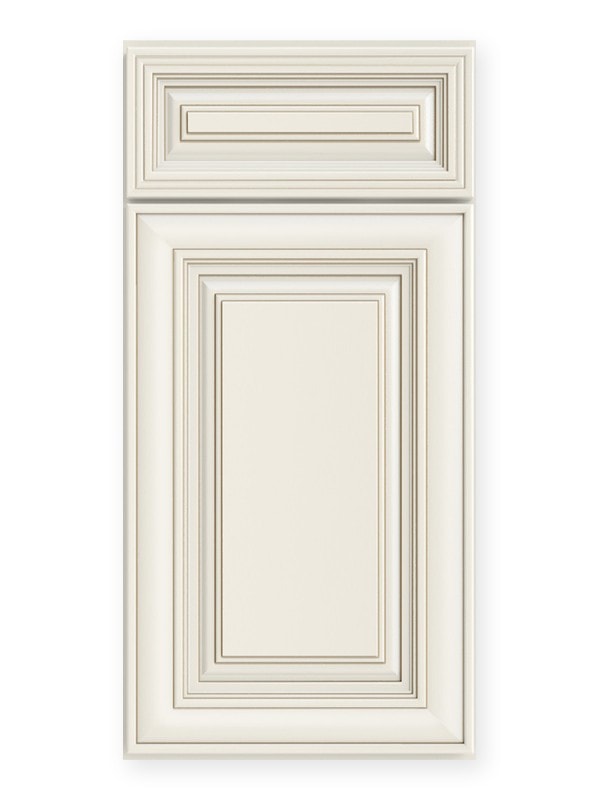 US Cabinet Depot Casselberry Antique White cabinet door swatch