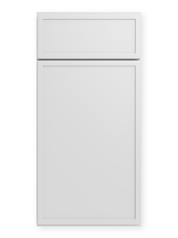US Cabinet Depot Edgeline White cabinet door swatch