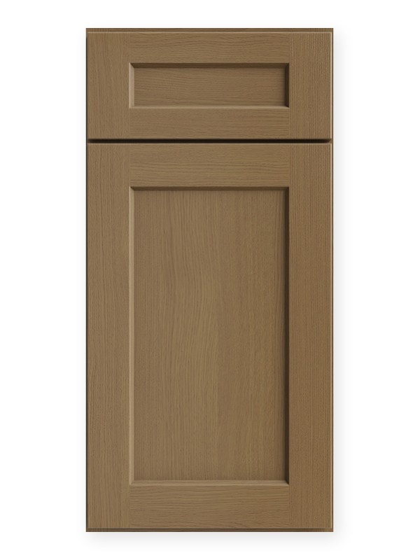 US Cabinet Depot Shaker Essence Oak cabinet door swatch