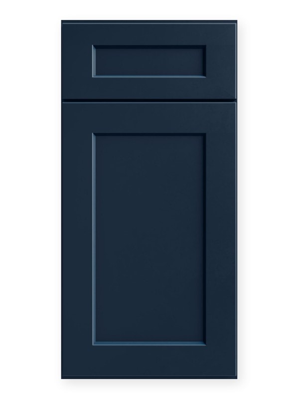 US Cabinet Depot Shaker Navy cabinet door swatch